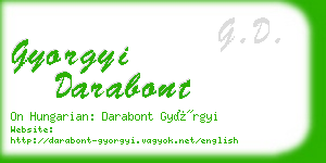 gyorgyi darabont business card